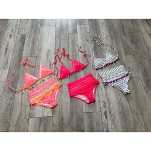 Bundle of three ladies bikini swimsuits size S